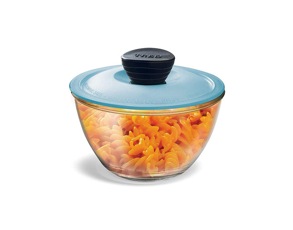 TREO Borosilicate Mixing Bowl with Microwavable Lid, 500 ml