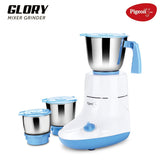 Pigeon by Stovekraft Glory 550 Watts Mixer Grinder with 3 Stainless Steel Jars for Dry Grinding, Wet Grinding and Making Chutney