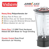 Vidiem BL 562 A Jumbo Juice 1000W Blender (Black, 1 Jar)