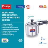 Prestige Nakshatra Alpha Svachh Stainless Steel  Straight Wall 3 Liters
