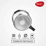 Pigeon Stainless Steel Induction Base Mini Combo Pack Pressure Cooker 2 and 3 Litre (Common Lid)