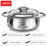 Milton Caesar Stainless Steel Casserole, 1.9 Litres/299mm, Silver