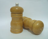 Renberg Wood Salt Shaker and Pepper Mill Set, 2-Pieces, Beige