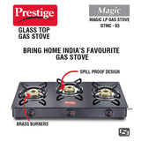 Prestige Magic Glass Top Gas Stove GTMC 03
