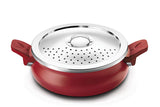 Pigeon Aluminium All in One Super Cooker, 3 Litres, Red