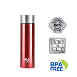 Cello H2O Stainless Steel Water Bottle, 1 Litre, Red