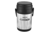 Milton Thermosteel Hot Meal Container Lunch Box, Set of 4,Black/Stainless Steel