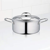 Borosil - 5-Ply Stainless Steel Casserole, 5.2L, Silver