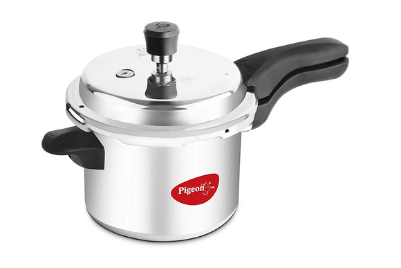 Pigeon by Stovekraft Calida Induction Base Aluminium Pressure Cooker with Outer Lid, 3 Litres