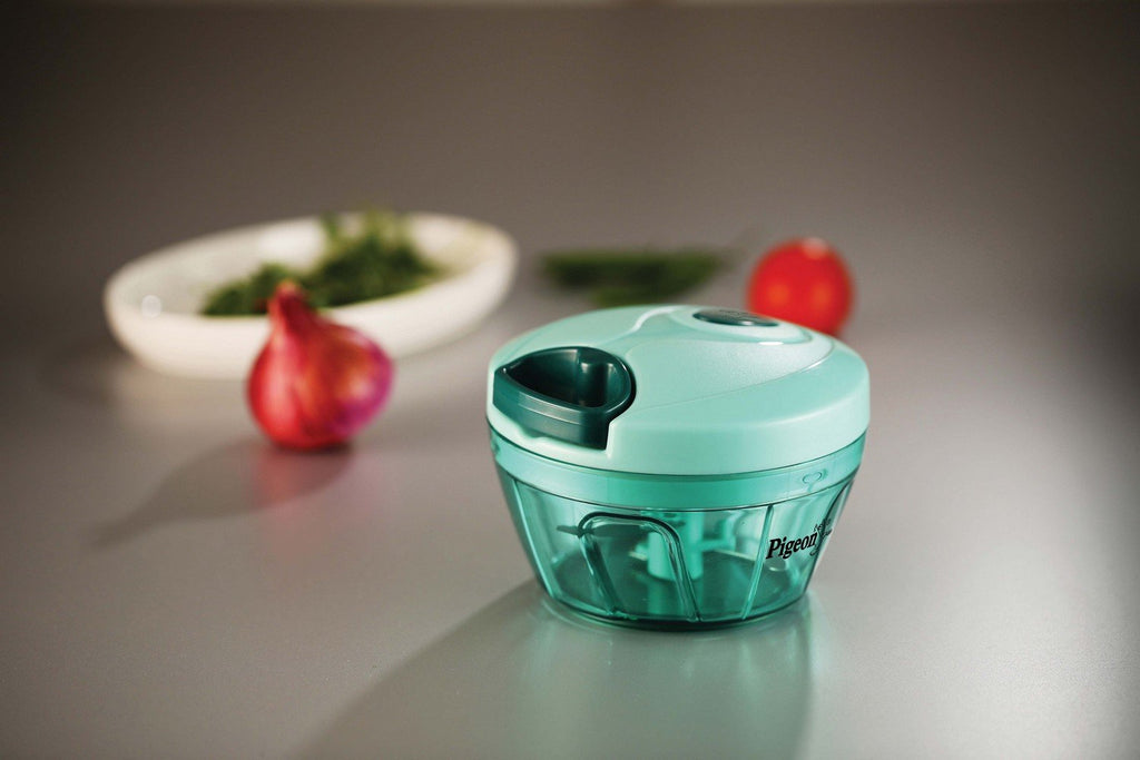 Pigeon by Stovekraft New Handy Mini Polypropylene Chopper with 3 Blades,  Green