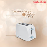 Morphy Richards AT-201 2-Slice 650-Watt Pop-Up Toaster (White)