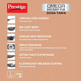 Prestige Omega Diecast Plus Tawa 31 cm diameter (Non-stick)