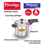 Prestige Svachh Deluxe Alpha 5.5 Litre Stainless Steel Pressure Cooker