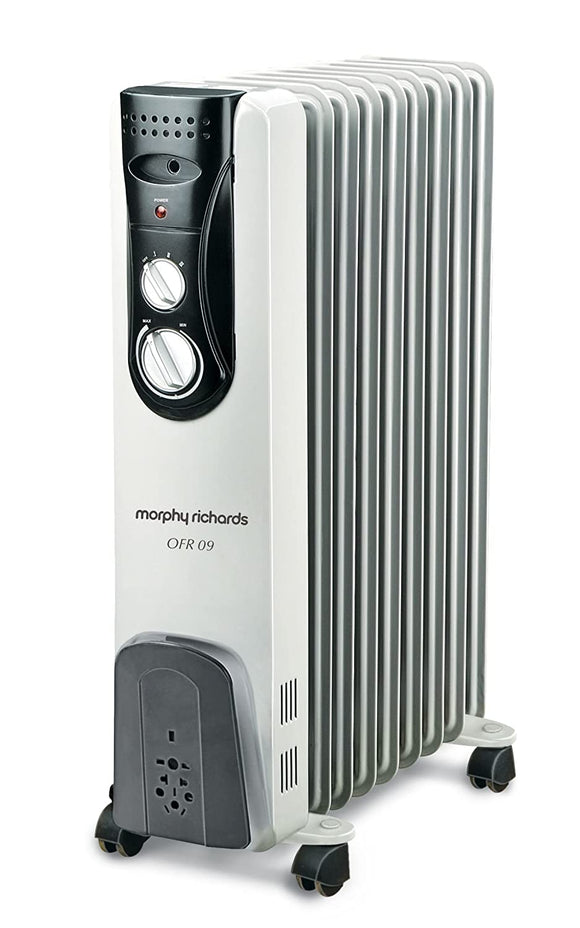 Morphy Richards OFR 09 2000-Watt Room Heater - Oil Filled Radiator (Grey)