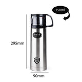 Cello Instyle Stainless Steel Flask, 750 ml, Black