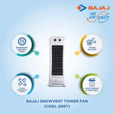 Bajaj Snowvent Tower Fan (Cool Grey)