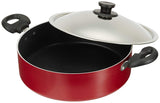 Pigeon by Stovekraft Non-Stick Biriyani Pot with Lid, 5 Litres,Red and Black