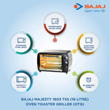 Bajaj Majesty 1603 TSS 1200 Watts OTG 16 Liters Oven Toaster Grill