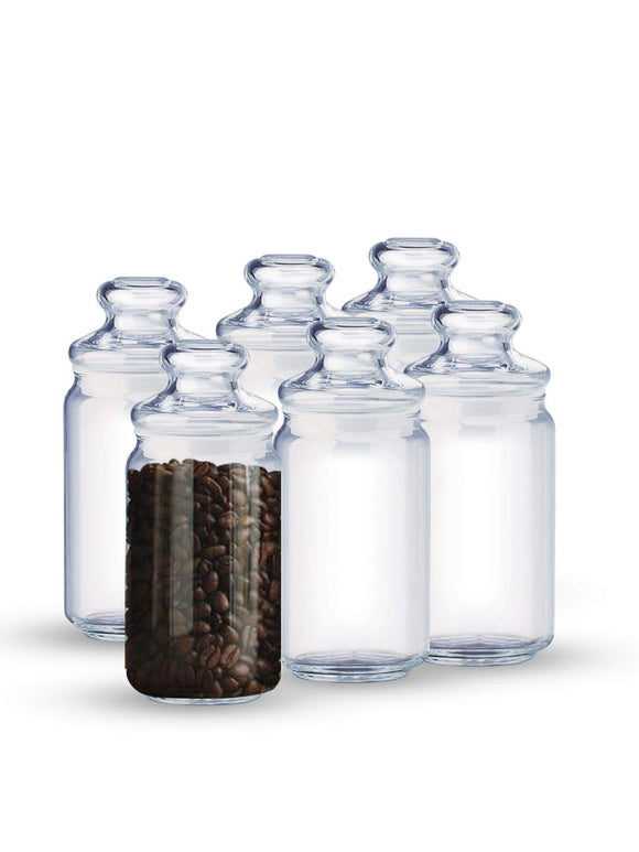 Ocean Pop Jar Set, 750ml, Set of 6, Transparent
