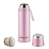 Freelance Durango Vacuum Insulated Hot & Cold Stainless Steel Flask, Water Beverage Travel Bottle, 450 ml, Pink, (1 Year Warranty)