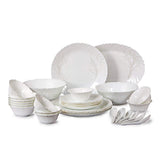 Cello Imperial 33 Pc Opalware Dinner Set (Winter Frost)
