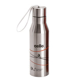 Cello Refresh Stainless Steel Flask, 750ml, Grey
