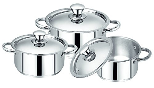 Bergner Acier Stainless Steel 6pc Cookware Set