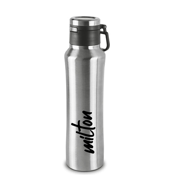 Milton Gulp 600 Thermosteel 24 Hours Hot or Cold Water Bottle, 575 ml, 1 Piece, Silver
