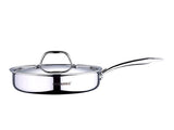 Bergner Argent Stainless Steel Saute Pan with Lid, 22 cm