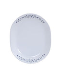 Corelle Lilac Blush Glass Dinner Set, 21-Pieces, White and Blue