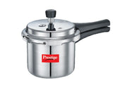 Prestige Popular Aluminium Pressure Cooker, 2 Litres Tall, Silver