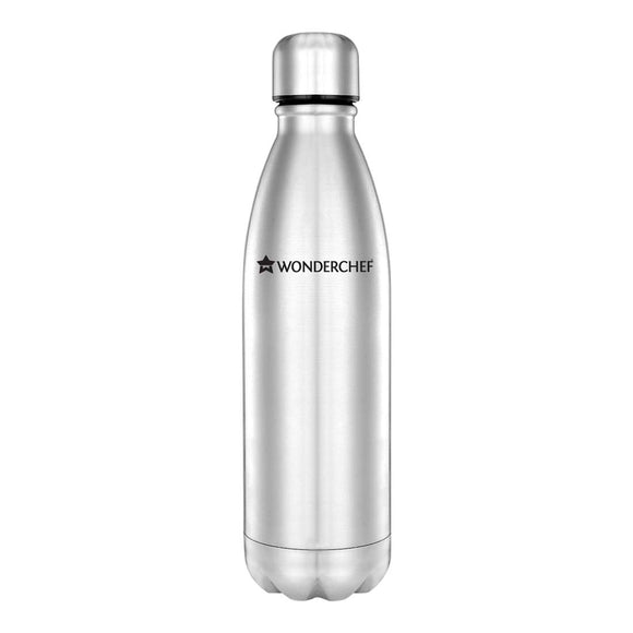 Wonderchef HydroBot Stainless Steel Water Bottle 750 ml (SS Finish)